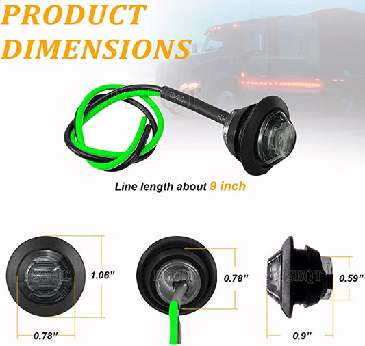 Smoked Green Bullet Light