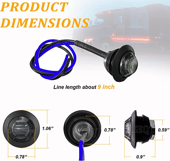 Smoked Blue Bullet light