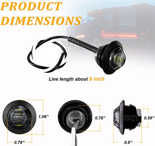 Smoked White Bullet Light